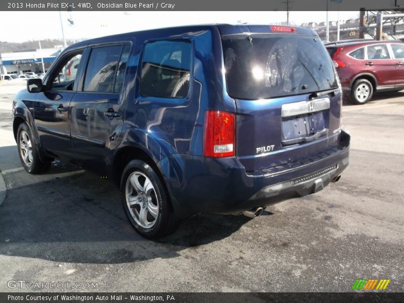 Obsidian Blue Pearl / Gray 2013 Honda Pilot EX-L 4WD