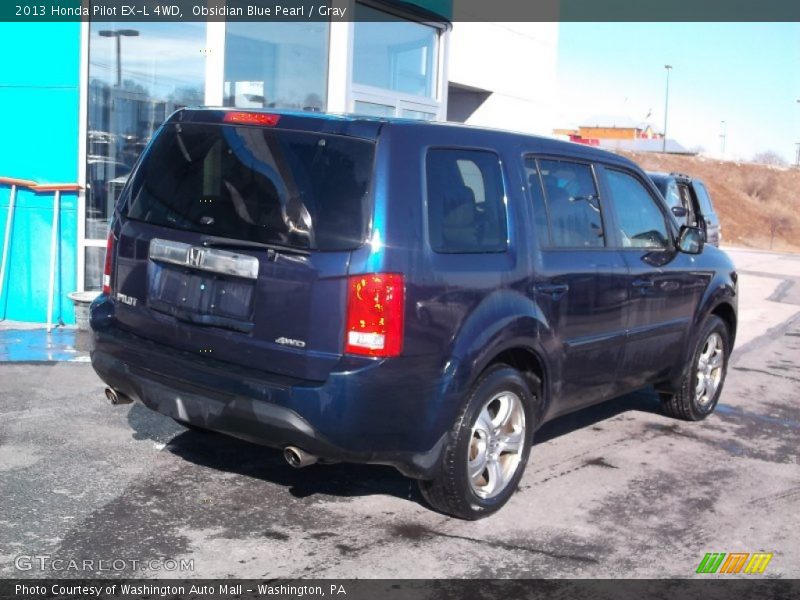 Obsidian Blue Pearl / Gray 2013 Honda Pilot EX-L 4WD