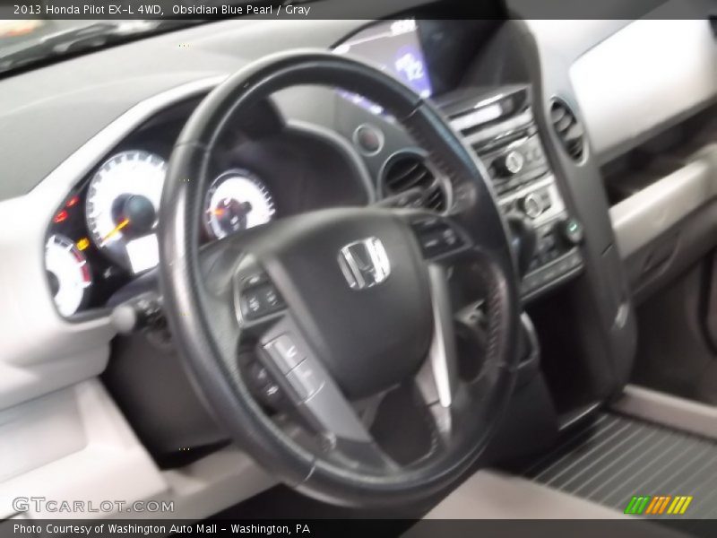 Obsidian Blue Pearl / Gray 2013 Honda Pilot EX-L 4WD