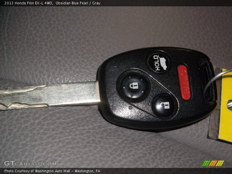 Obsidian Blue Pearl / Gray 2013 Honda Pilot EX-L 4WD