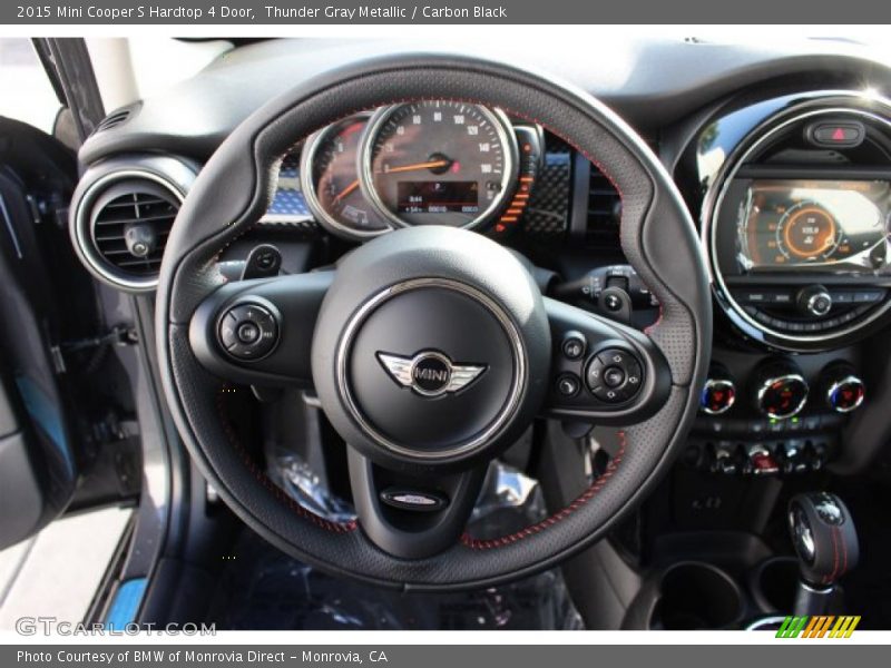 Thunder Gray Metallic / Carbon Black 2015 Mini Cooper S Hardtop 4 Door