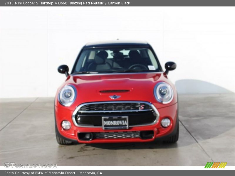 Blazing Red Metallic / Carbon Black 2015 Mini Cooper S Hardtop 4 Door