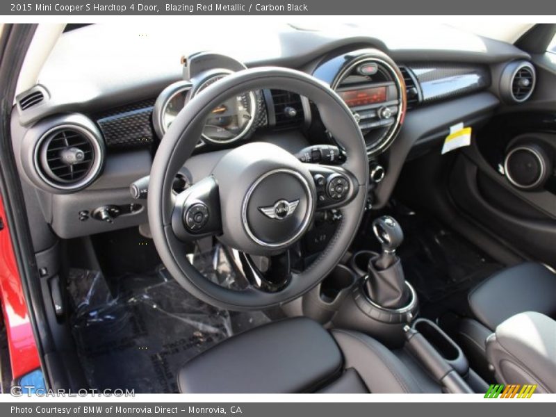Blazing Red Metallic / Carbon Black 2015 Mini Cooper S Hardtop 4 Door
