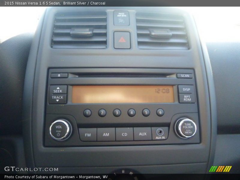 Brilliant Silver / Charcoal 2015 Nissan Versa 1.6 S Sedan