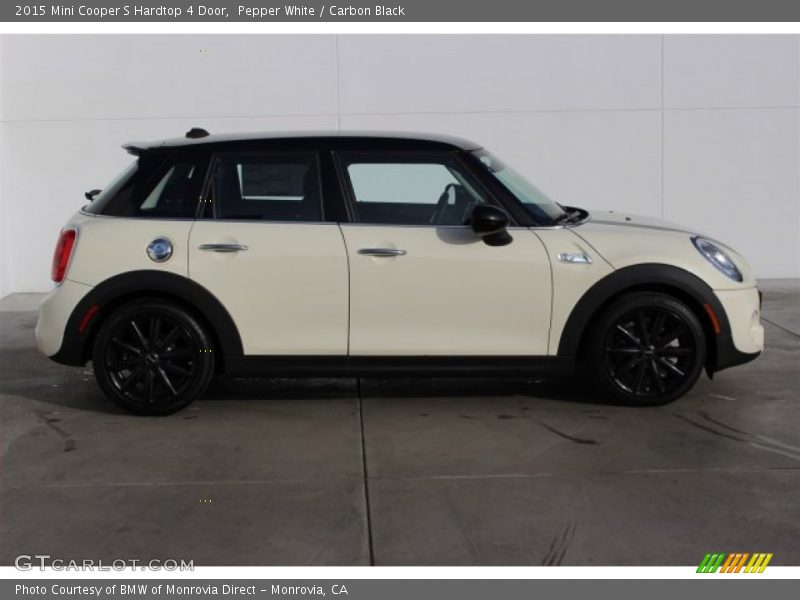 Pepper White / Carbon Black 2015 Mini Cooper S Hardtop 4 Door