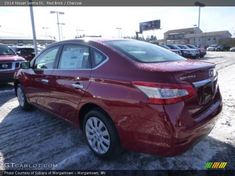 Red Brick / Charcoal 2014 Nissan Sentra SV