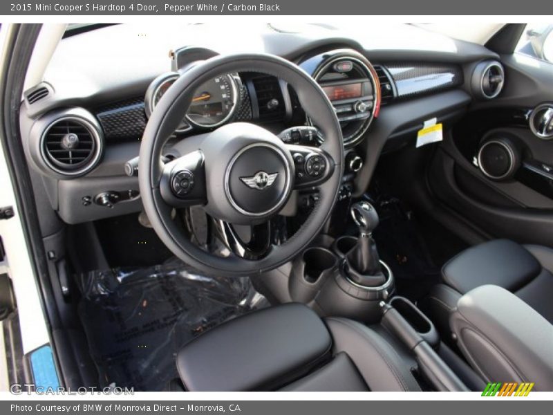 Pepper White / Carbon Black 2015 Mini Cooper S Hardtop 4 Door