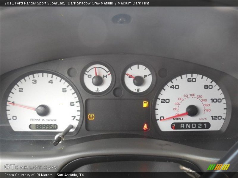 Dark Shadow Grey Metallic / Medium Dark Flint 2011 Ford Ranger Sport SuperCab
