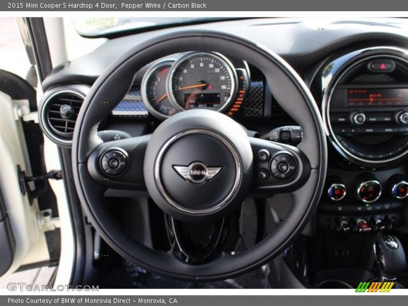 Pepper White / Carbon Black 2015 Mini Cooper S Hardtop 4 Door
