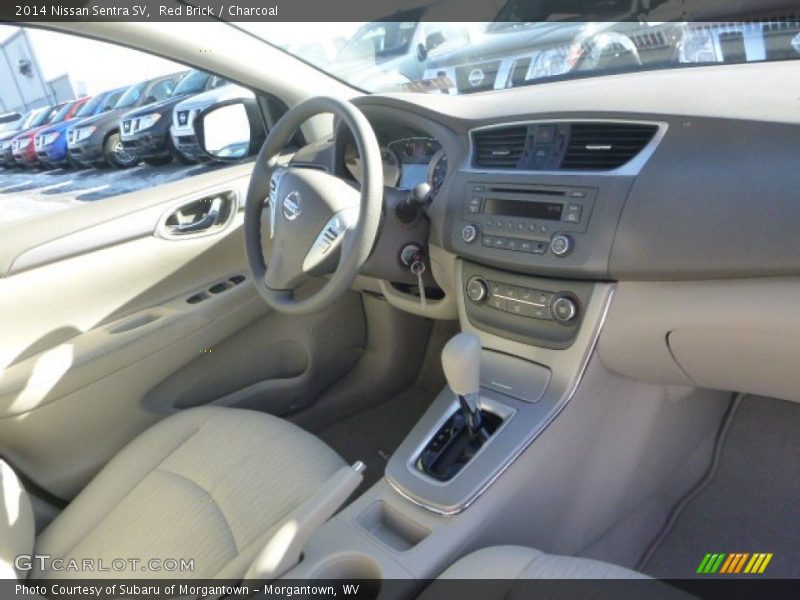 Red Brick / Charcoal 2014 Nissan Sentra SV
