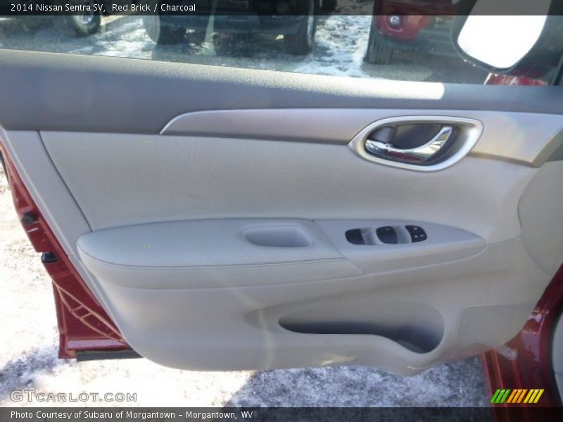 Red Brick / Charcoal 2014 Nissan Sentra SV