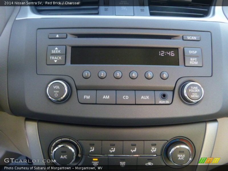 Red Brick / Charcoal 2014 Nissan Sentra SV