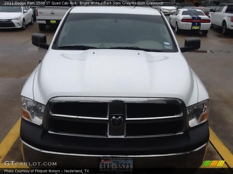 Bright White / Dark Slate Gray/Medium Graystone 2011 Dodge Ram 1500 ST Quad Cab 4x4