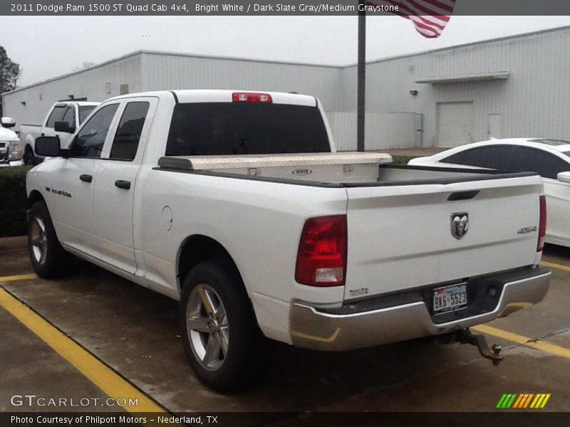 Bright White / Dark Slate Gray/Medium Graystone 2011 Dodge Ram 1500 ST Quad Cab 4x4