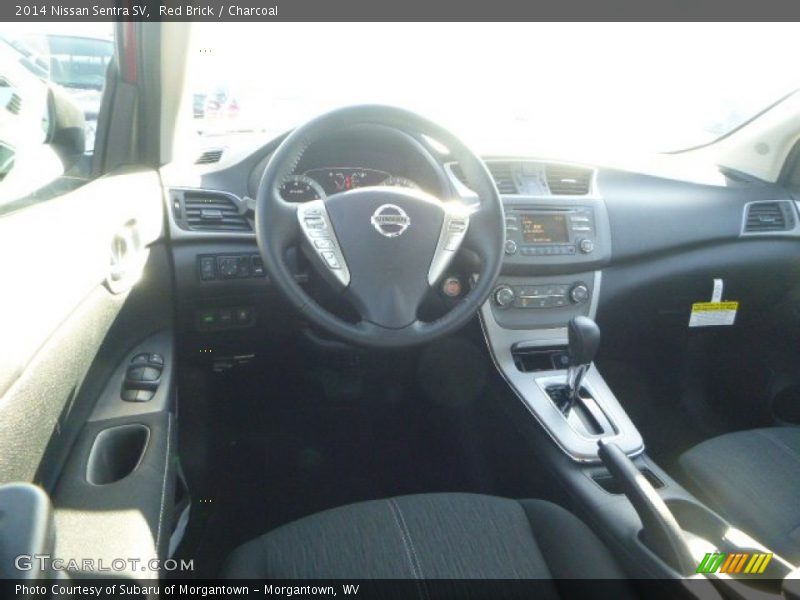 Red Brick / Charcoal 2014 Nissan Sentra SV