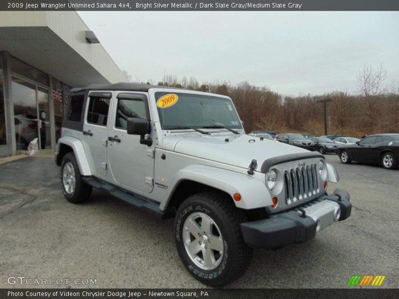 Bright Silver Metallic / Dark Slate Gray/Medium Slate Gray 2009 Jeep Wrangler Unlimited Sahara 4x4