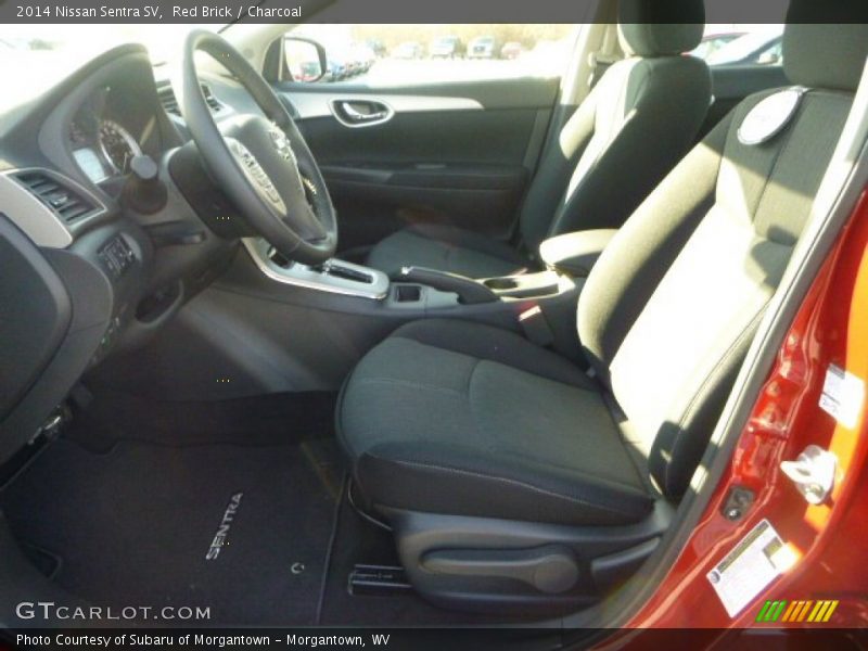 Red Brick / Charcoal 2014 Nissan Sentra SV