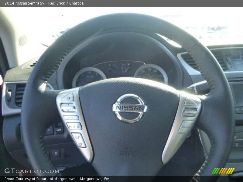 Red Brick / Charcoal 2014 Nissan Sentra SV