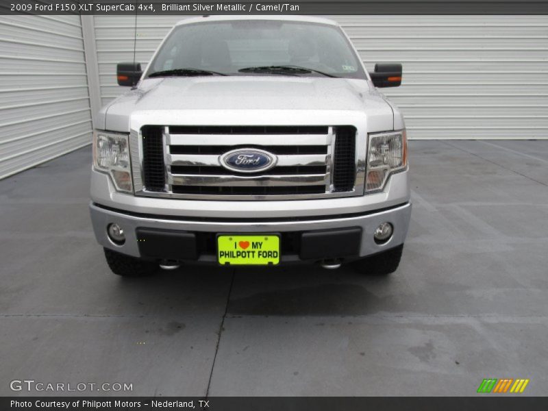 Brilliant Silver Metallic / Camel/Tan 2009 Ford F150 XLT SuperCab 4x4