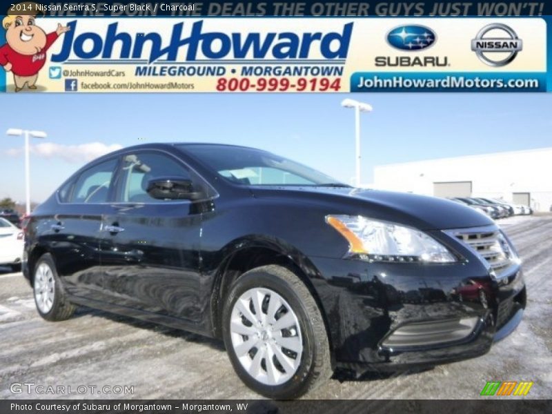 Super Black / Charcoal 2014 Nissan Sentra S