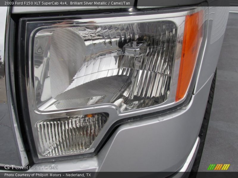 Brilliant Silver Metallic / Camel/Tan 2009 Ford F150 XLT SuperCab 4x4