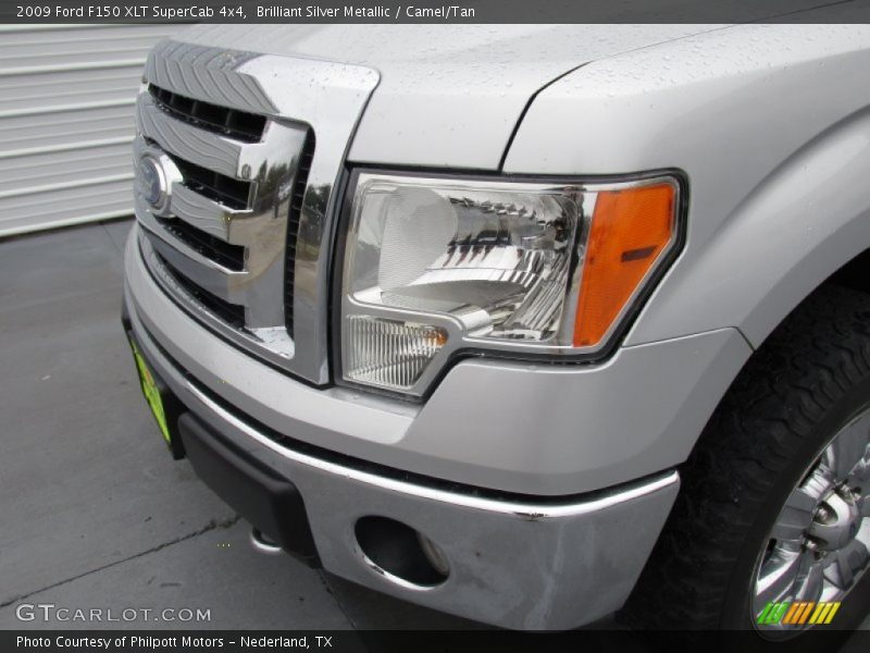 Brilliant Silver Metallic / Camel/Tan 2009 Ford F150 XLT SuperCab 4x4