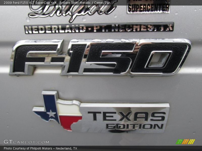 Brilliant Silver Metallic / Camel/Tan 2009 Ford F150 XLT SuperCab 4x4