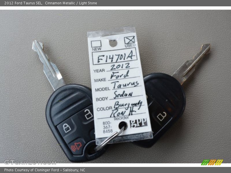 Cinnamon Metallic / Light Stone 2012 Ford Taurus SEL