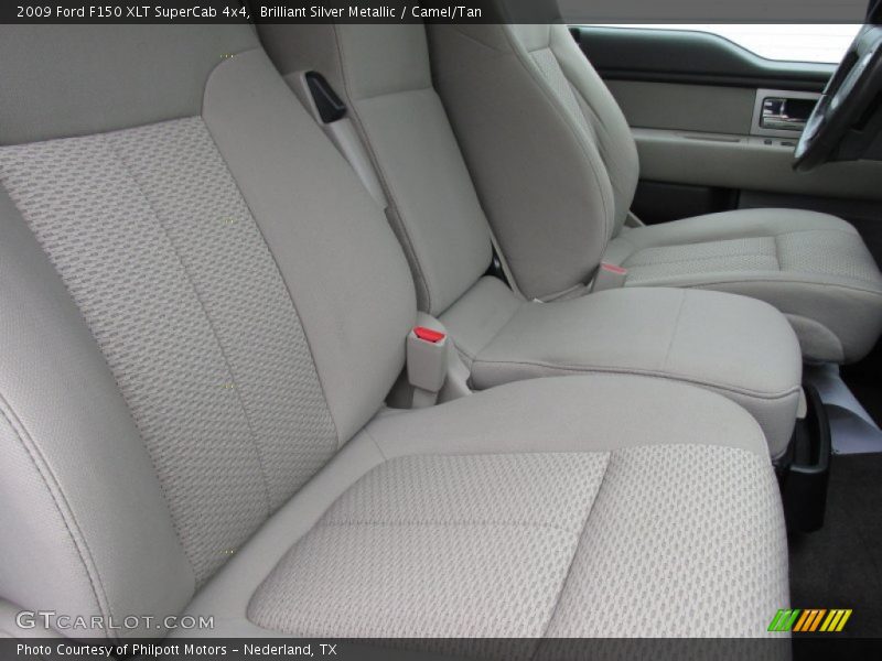 Brilliant Silver Metallic / Camel/Tan 2009 Ford F150 XLT SuperCab 4x4