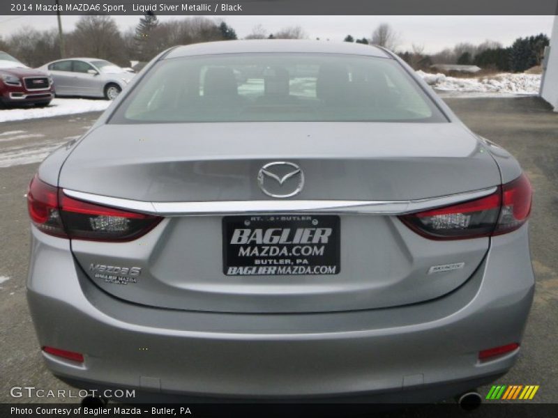 Liquid Siver Metallic / Black 2014 Mazda MAZDA6 Sport