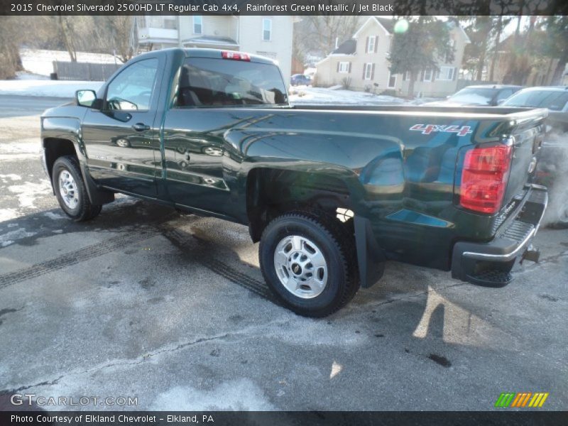 Rainforest Green Metallic / Jet Black 2015 Chevrolet Silverado 2500HD LT Regular Cab 4x4