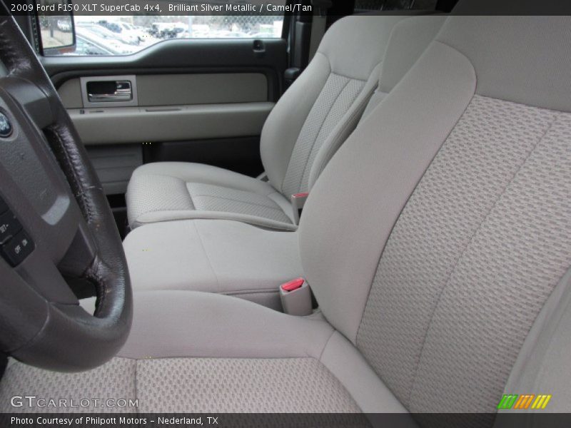 Brilliant Silver Metallic / Camel/Tan 2009 Ford F150 XLT SuperCab 4x4