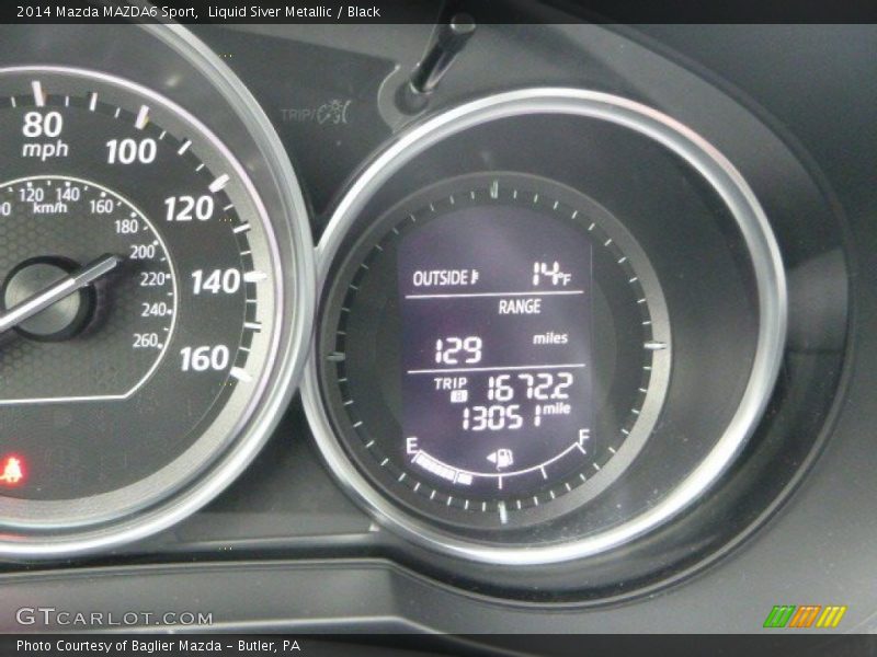 Liquid Siver Metallic / Black 2014 Mazda MAZDA6 Sport