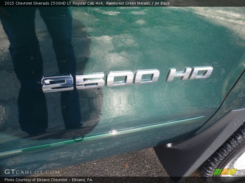 Rainforest Green Metallic / Jet Black 2015 Chevrolet Silverado 2500HD LT Regular Cab 4x4