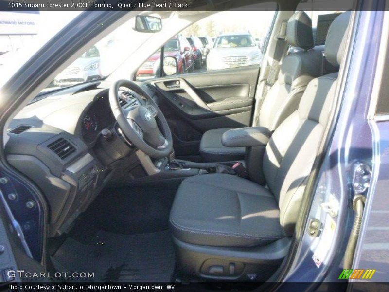 Quartz Blue Pearl / Black 2015 Subaru Forester 2.0XT Touring