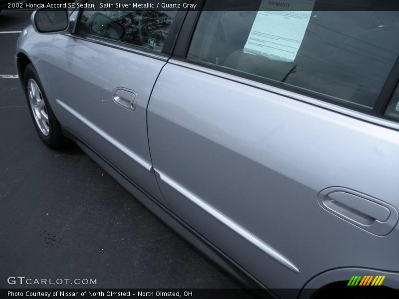 Satin Silver Metallic / Quartz Gray 2002 Honda Accord SE Sedan