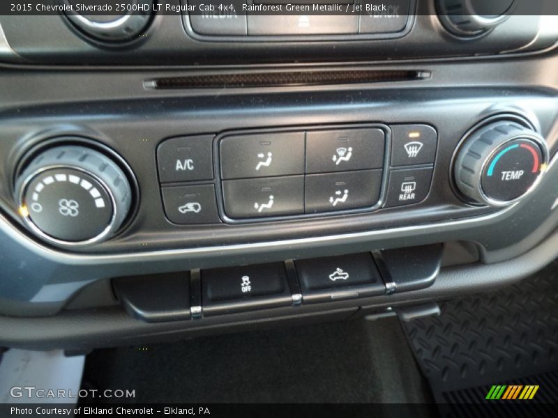 Rainforest Green Metallic / Jet Black 2015 Chevrolet Silverado 2500HD LT Regular Cab 4x4