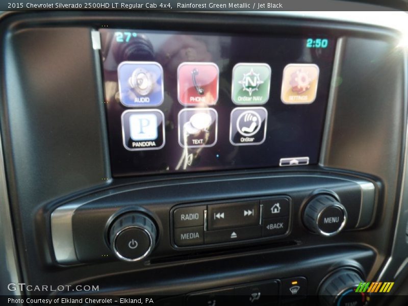 Rainforest Green Metallic / Jet Black 2015 Chevrolet Silverado 2500HD LT Regular Cab 4x4