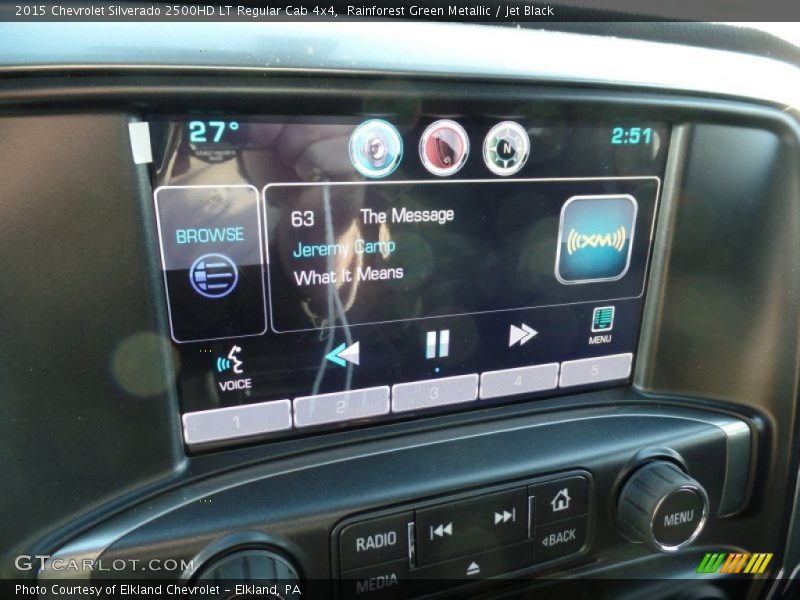 Rainforest Green Metallic / Jet Black 2015 Chevrolet Silverado 2500HD LT Regular Cab 4x4