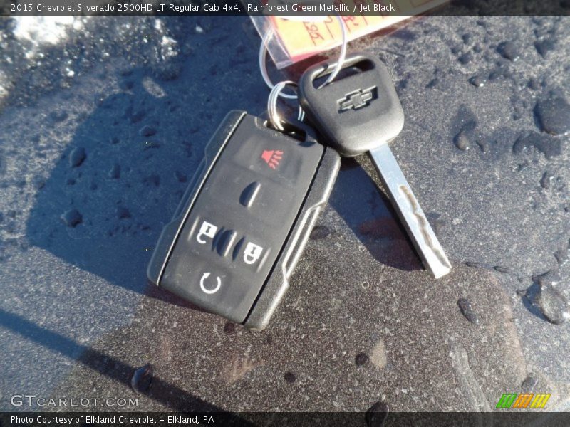 Keys of 2015 Silverado 2500HD LT Regular Cab 4x4