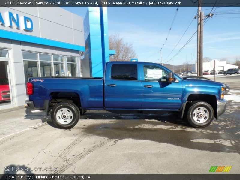 Deep Ocean Blue Metallic / Jet Black/Dark Ash 2015 Chevrolet Silverado 2500HD WT Crew Cab 4x4