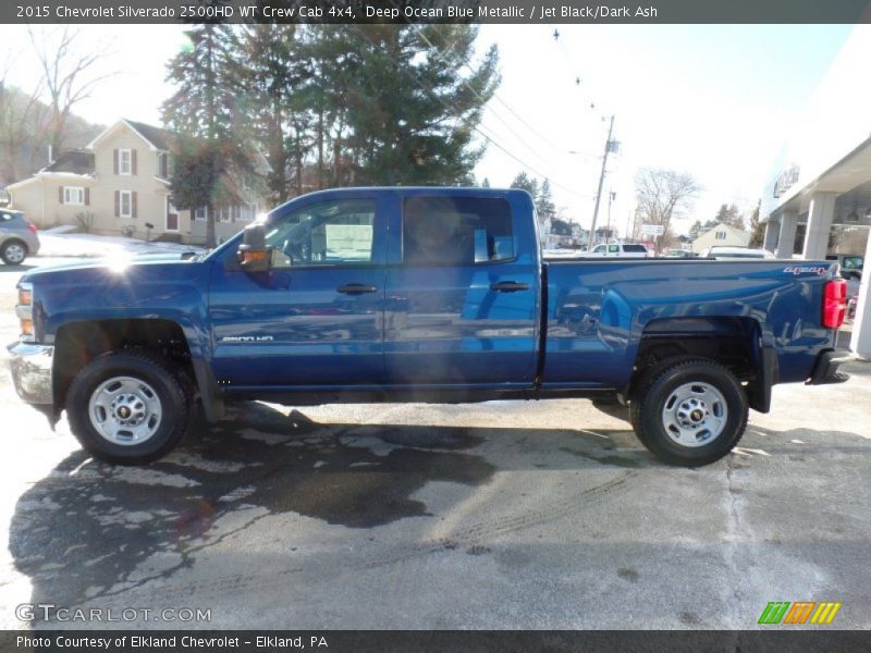 Deep Ocean Blue Metallic / Jet Black/Dark Ash 2015 Chevrolet Silverado 2500HD WT Crew Cab 4x4