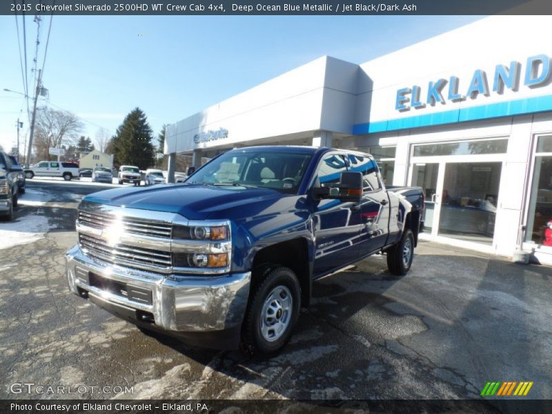 Deep Ocean Blue Metallic / Jet Black/Dark Ash 2015 Chevrolet Silverado 2500HD WT Crew Cab 4x4