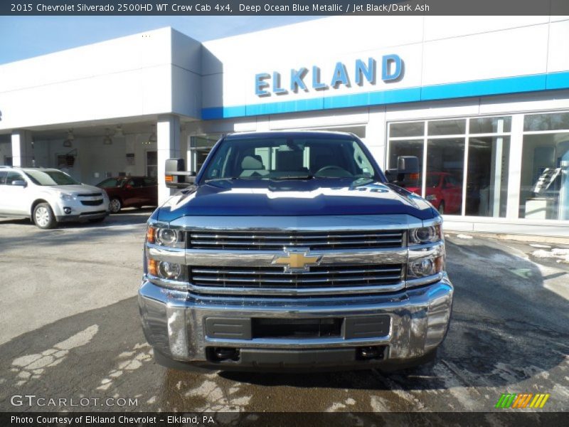 Deep Ocean Blue Metallic / Jet Black/Dark Ash 2015 Chevrolet Silverado 2500HD WT Crew Cab 4x4