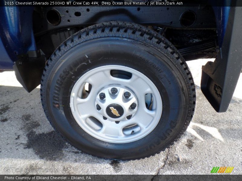 Deep Ocean Blue Metallic / Jet Black/Dark Ash 2015 Chevrolet Silverado 2500HD WT Crew Cab 4x4