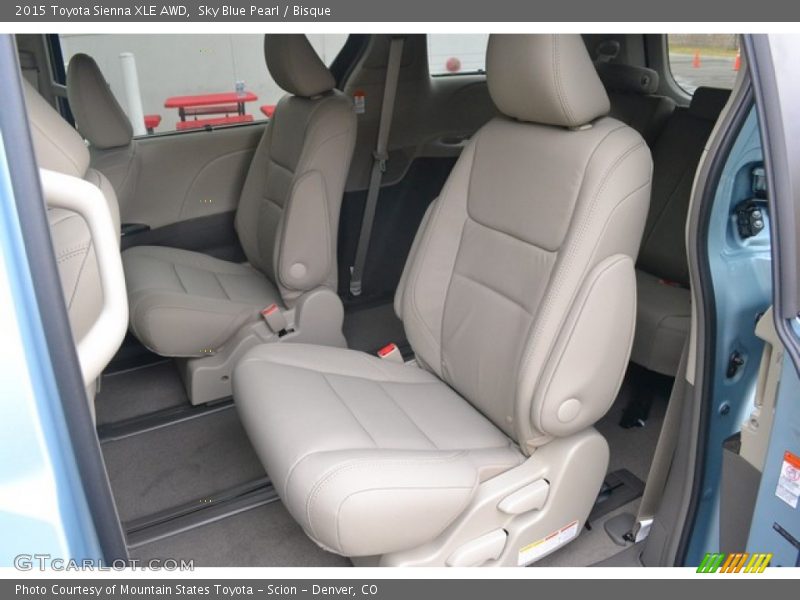 Sky Blue Pearl / Bisque 2015 Toyota Sienna XLE AWD