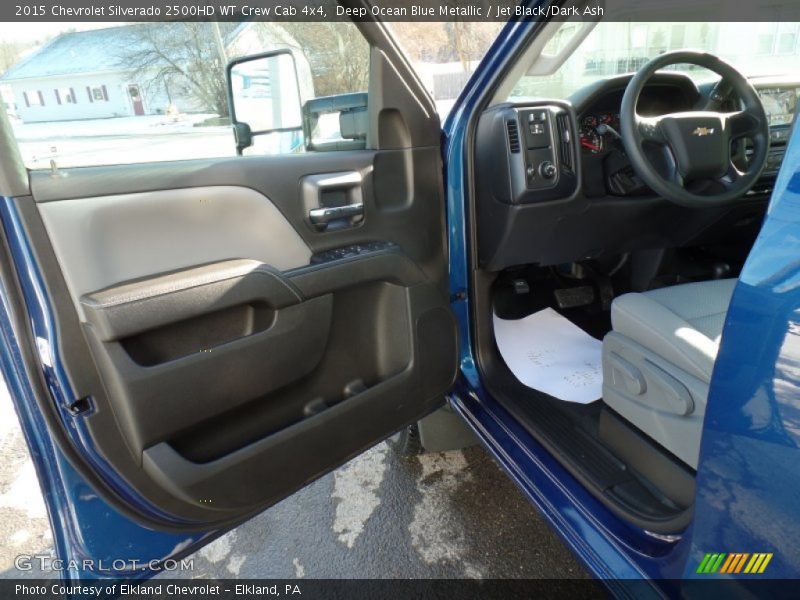 Deep Ocean Blue Metallic / Jet Black/Dark Ash 2015 Chevrolet Silverado 2500HD WT Crew Cab 4x4