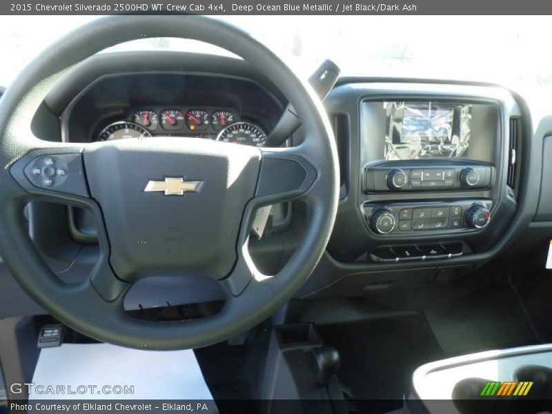 Deep Ocean Blue Metallic / Jet Black/Dark Ash 2015 Chevrolet Silverado 2500HD WT Crew Cab 4x4