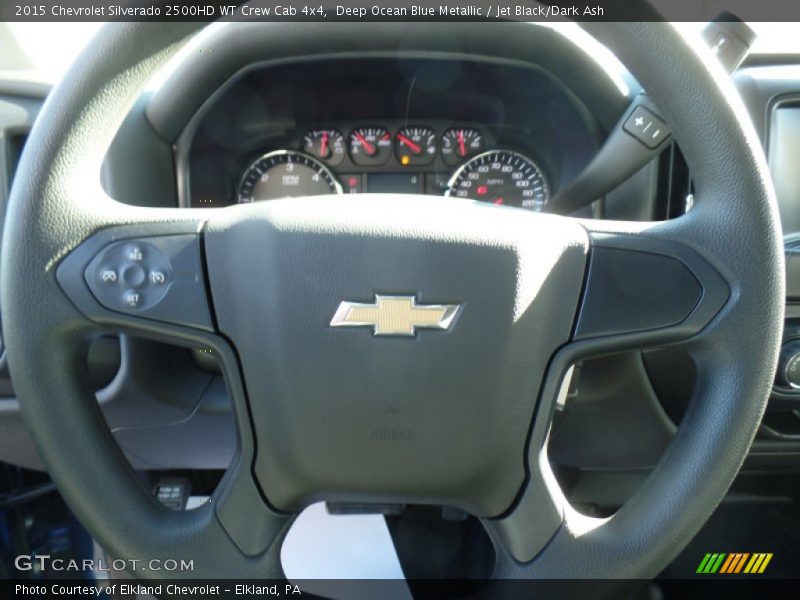 Deep Ocean Blue Metallic / Jet Black/Dark Ash 2015 Chevrolet Silverado 2500HD WT Crew Cab 4x4