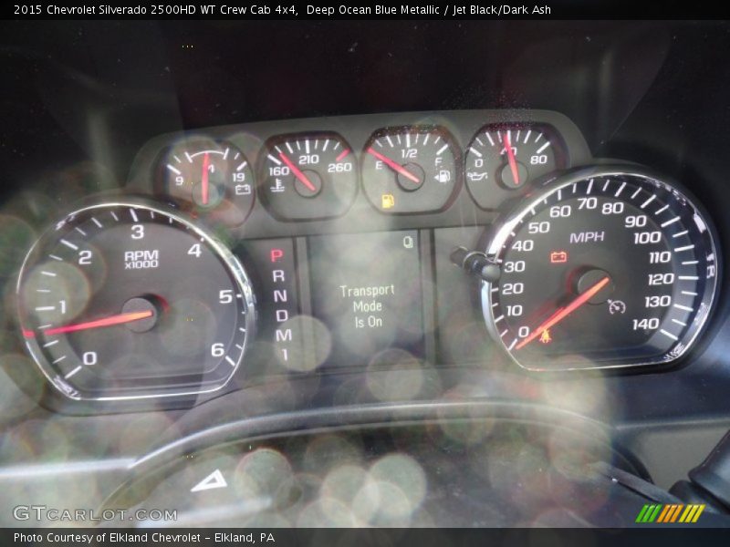 Deep Ocean Blue Metallic / Jet Black/Dark Ash 2015 Chevrolet Silverado 2500HD WT Crew Cab 4x4